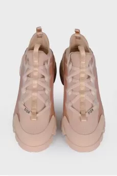 Beige sneakers D-CONNECT