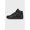 High top sneakers with studs