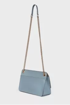 Blue flap bag