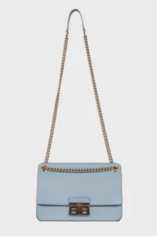Blue flap bag