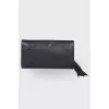 Soho leather clutch