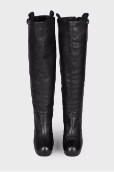 Wedge high boots