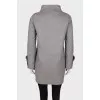 Gray cashmere coat