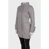 Gray cashmere coat