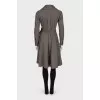 Grey wrap dress