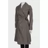 Grey wrap dress