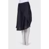 Asymmetric midi skirt