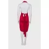 Stretchy dress with label