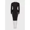 Wool suit with goldy lurex