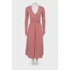 Tight dress in pink with lurex