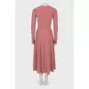 Tight dress in pink with lurex
