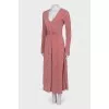 Tight dress in pink with lurex