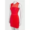 Red mini dress