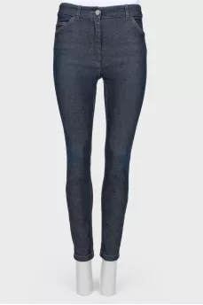 Navy blue straight fit jeans