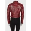 Snakeskin embossed jacket