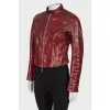 Snakeskin embossed jacket