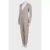 Light gray wool jumpsuit