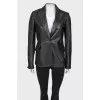 Black leather jacket