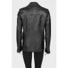 Black leather jacket