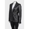 Black leather jacket