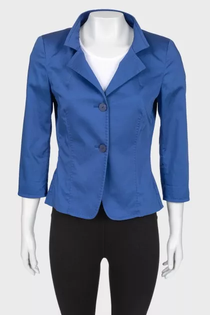 Blue fitted jacket