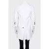 White coat with asymmetry