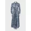 Dress with lurex and print