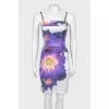 Printed silk dress