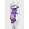 Printed silk dress