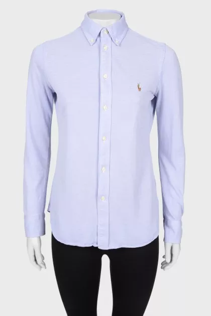 Light blue fitted shirt