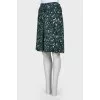 Graffiti print skirt