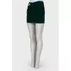 Velor dark green skirt