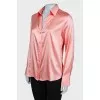 Silk pink blouse