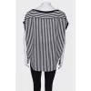 Striped silk blouse