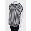 Striped silk blouse