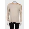 Long sleeve with zipper on the shoulder