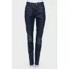 Navy Blue Mid Rise Jeans