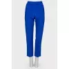Blue elasticated trousers with stripes