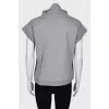 Combined jacket with a zipper