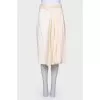 Milk skirt with front pleats