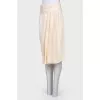 Milk skirt with front pleats
