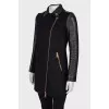 Combined coat with gold hardware