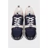 Blue and Pink Sneakers
