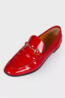 Red Patent Loafers