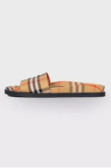 Men's textile slippers