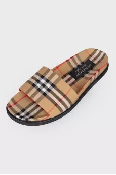 Men's textile slippers