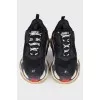 Mesh sneakers with high soles