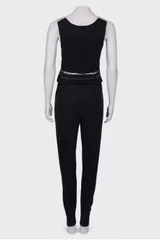 Knitted black jumpsuit