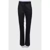 Regular fit trousers with tag