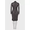 Dress with fitted lace